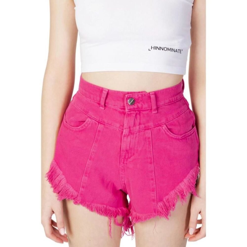 Hinnominate Fuchsia Cotton Short And Mini Women's Shorts